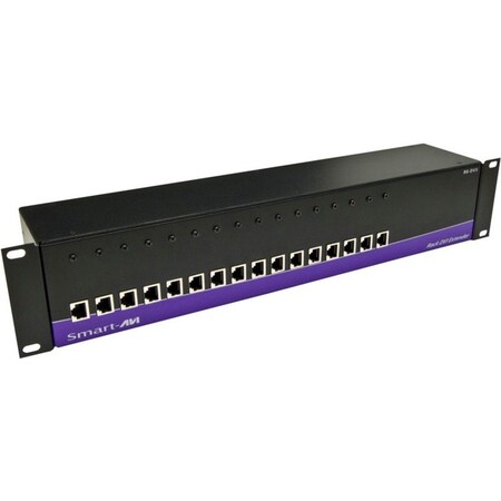 Smartavi Powered Rack/Chassis w/ Dvi-D Cat6 Stp Receiver, 16 Card, PK16 RK-DVX-RX16S